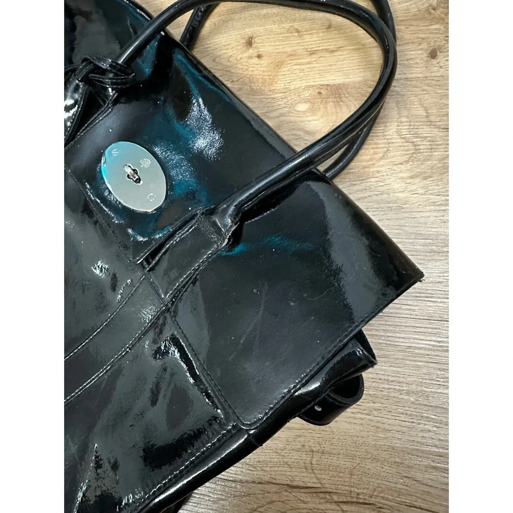 Mulberry Bayswater Black Patent Leather Bag